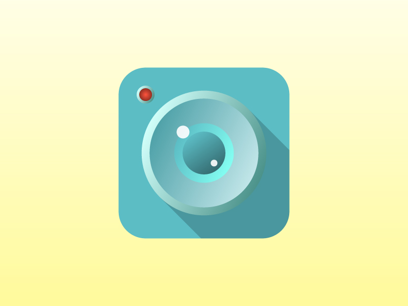 Camera flat icon by Mārtiņš Zemlickis on Dribbble