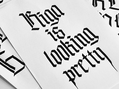 Riga is looking pretty calligraphy gotic parallel pen pilot riga