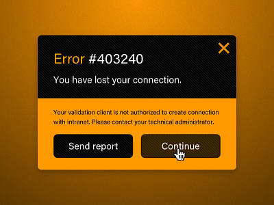 Flash Message Error 011 app connection dailyui error flash message interface message minimal ui