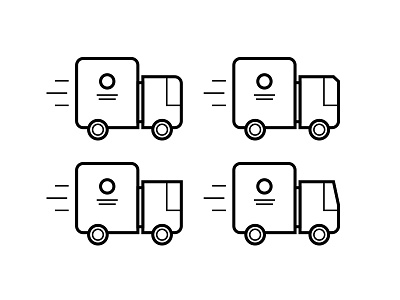 Delivery Icon bus delivery icon illustration minimal speed truck