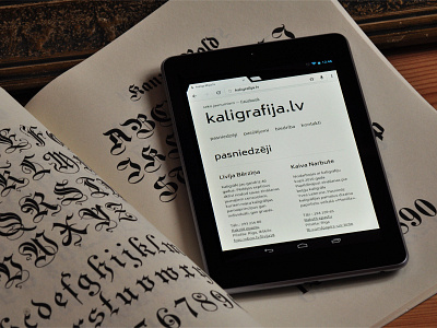 kaligrafija.lv calligraphy css html type typography webdesign