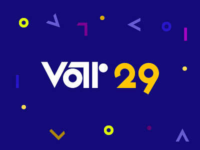 var29 logo bauhaus brand colourful flat geometric logo shapes