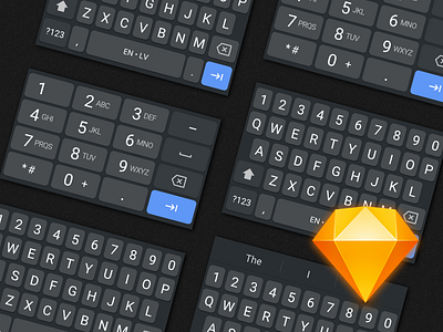 Android Dark Keyboard - Freebie