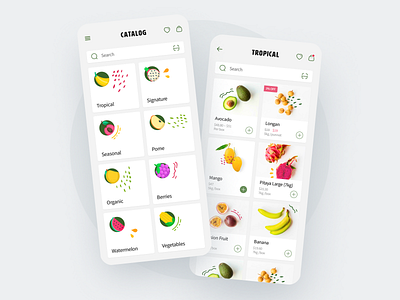 Fruits App - Mobile App app app design application design ios mobile mobile application mobile design mobile ui ux top ux ui designer ui ux