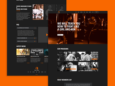 Dark Themed Web Design