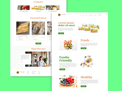 Food Type Design color concept design ui web