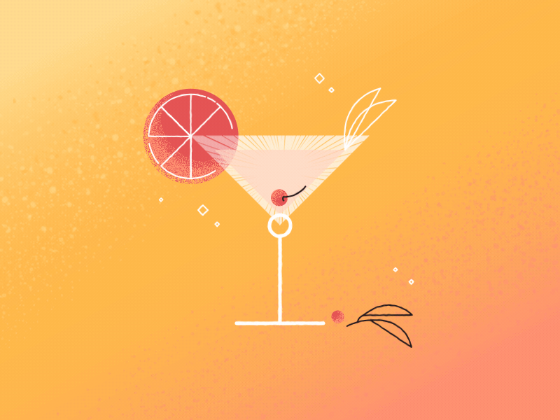 Summer Vibes ae after effects animation coctail drink friday gif motion motion school orange summer