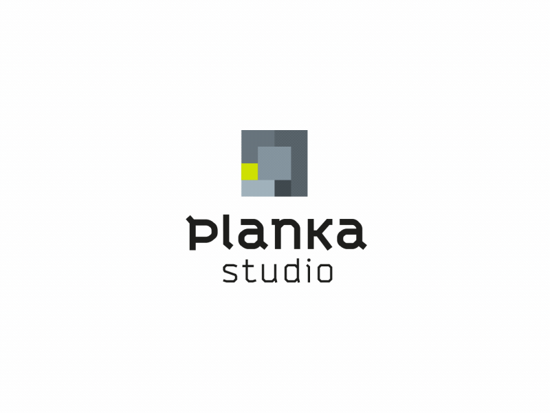 Planka Studio advertising video after effects animation geometry gif interior studio logo motion