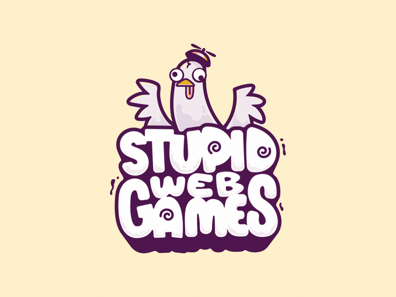 Stupid Web Games after effects animation bird character crazy gif logo logo animation motion propeller