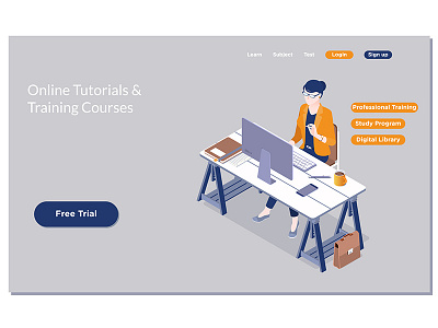 Online training, workshops and courses visualization