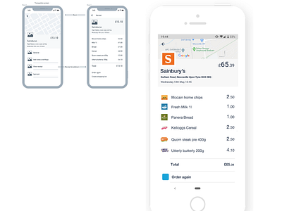 Monzo | receipt breakdown