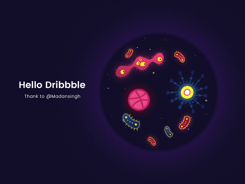 Hello, Dribbble! dribbble first short hello