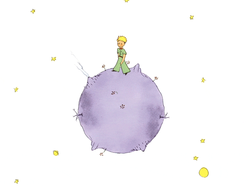 Планета маленького принца рисунок