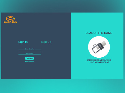 SignIn Page-UI Design landing page sign in page ui design ui template