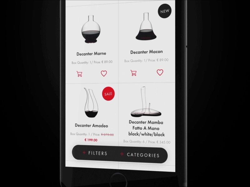 Riedel Reel Case Study animation app interaction interface mobile pixelart product riedel ui ux wine