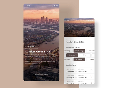 Travel Planer App app colors design iphonex minimal pixelart product travel ui uidesign user interface ux