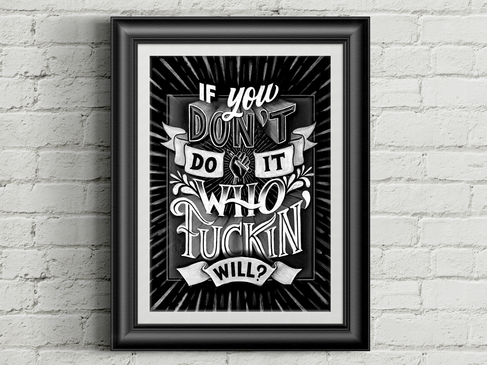 If You Dont Do It, Who F*ckin will? 3d letters chalklettering chalktype design diy illustration ipad pro lettering lettering lettering artist letteringart letteringchallenge modern lettering motivational quotes procreate procreate lettering typography