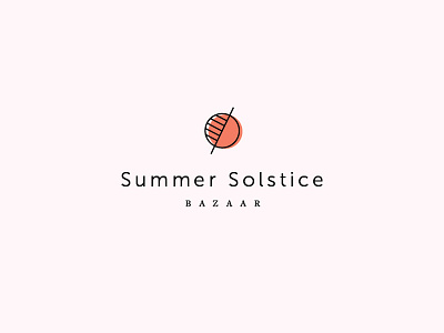 Summer Solstice Bazaar Logo branding logo logotype symbol typography