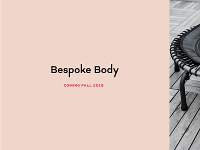 Bespoke Body branding identity logo logotype minimal typography