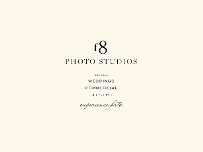 f8 Photo Studios brand identity branding design logo logo design typography