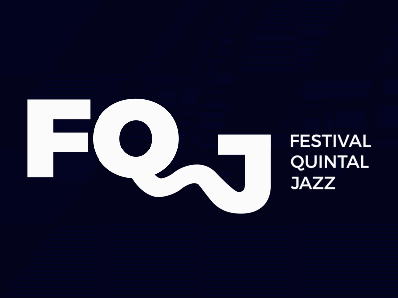 Festival Quintal Jazz 2d animation festival initials jazz logo motion