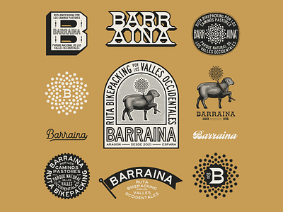 Barraina Branding branding brandmark engraving icon illustration logotipe monogram sheep