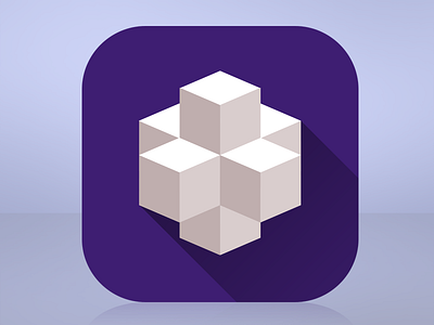I Like Cubes 3d app clean cube design geometric icon iphone minimal minimalist simple white