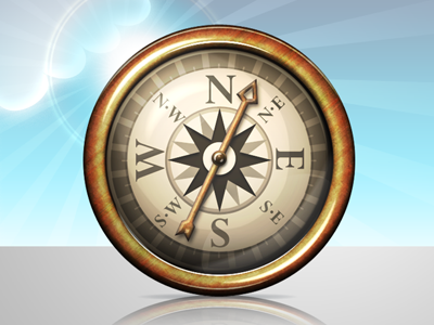 Acheivement Icon Compass achievement icon badge compass icon pin