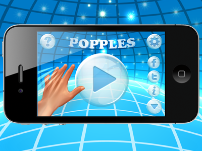 Bubble Popping iOS Game ar game ios iphone menu menuscreen vr