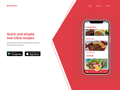 Weekly Design Challenge #1 - Food themed landing page