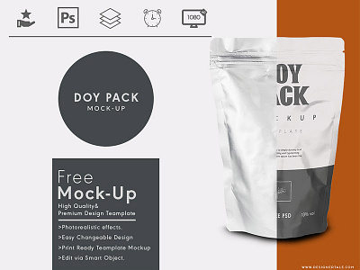 Doy Pack Mock Up Psd Template