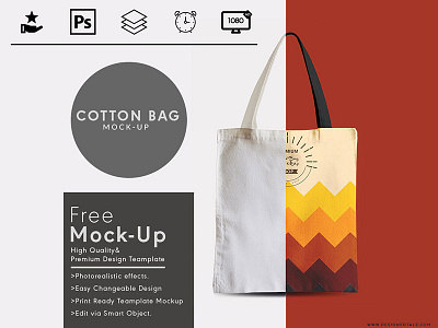 Tote Bag Mock Up Free Psd Template