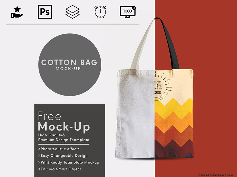 Tote Bag Mock Up Free Psd Template by Designertale on Dribbble