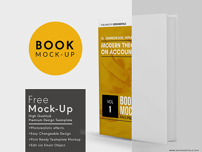 Paper Book Mock Up Free Psd Template