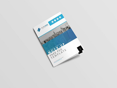 Us Letter Size Brochure Free Photoshop Mockup Template blue brochure flyer freebies letterhead mock up mockup psd us