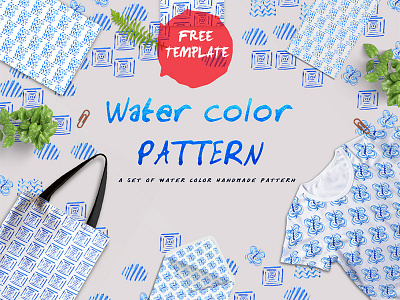 Handmade Water Color Free Pattern Template