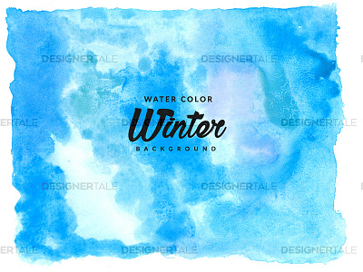 Winter Water Color Background Free Texture