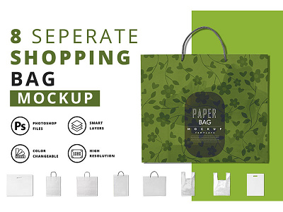 Shopping Bag Mockup Set