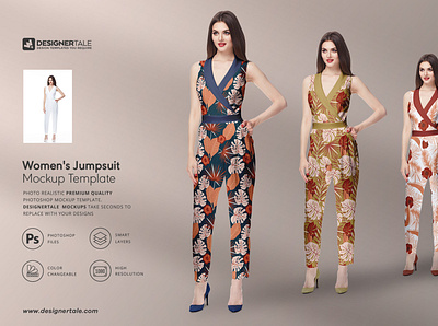 womens jumpsuit mockup cloth mockup design dress female jumpsuit mockup lady long dress mock mockup pattern photoshop presentation template texture up woman