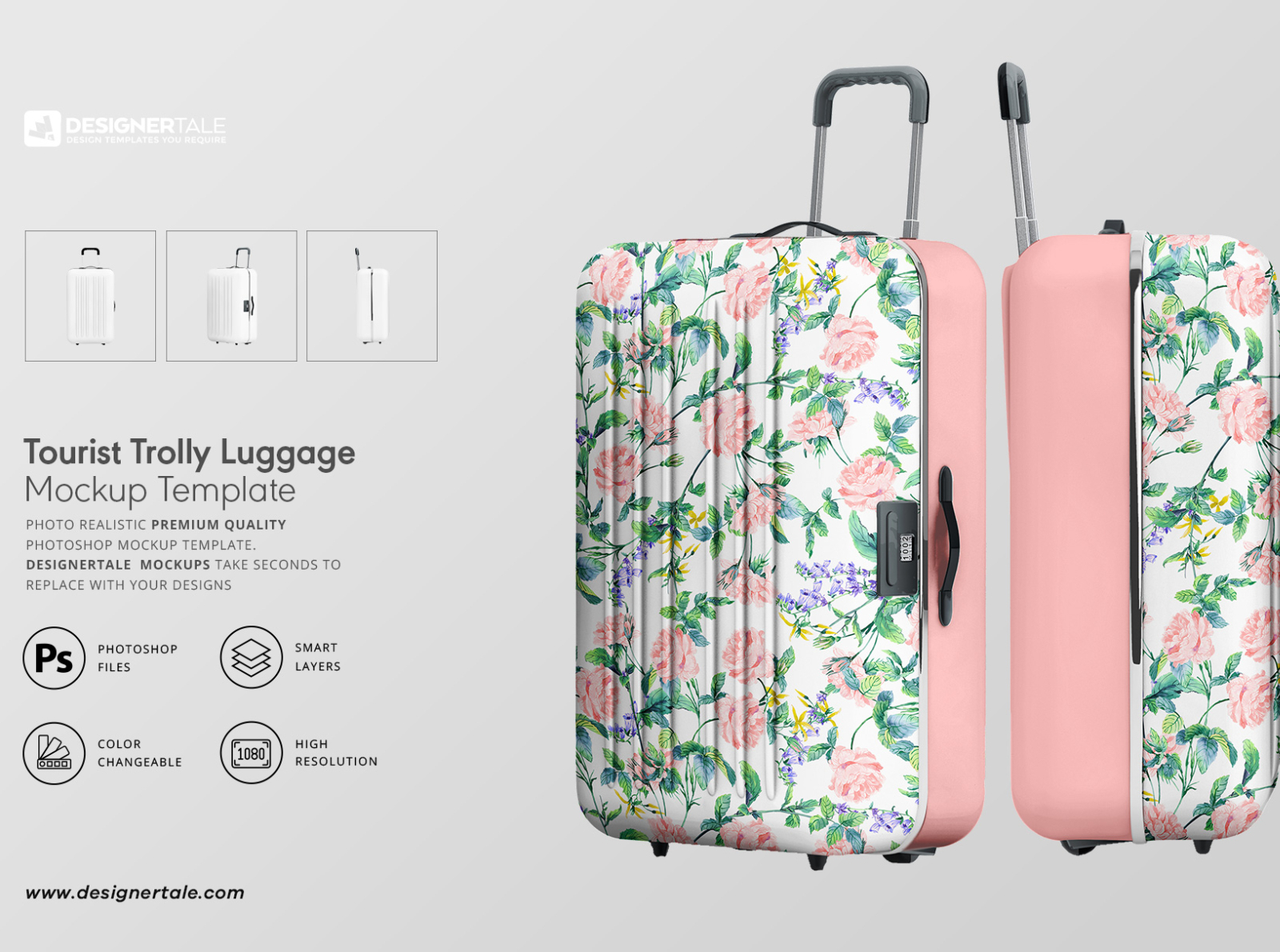 luggage with designs