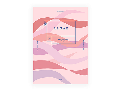 Day 53 - "Algae book cover" 2017 365dailyproject digital illustration june motivation poster posteraday postereveryday type