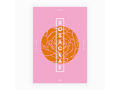 Day 67 - Rosaceae 2017 365dailyproject digital illustration june motivation poster posteraday postereveryday type