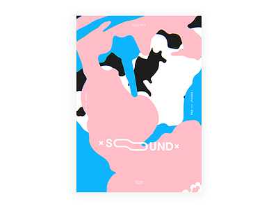 Day 82 👉 Sound art color cool daily design graphic illustration layout poster type