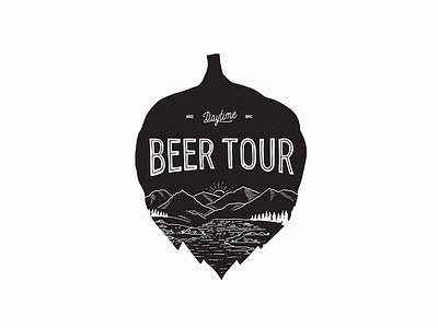 Beer Tour / Logo beer brewery camp hop outdoor pub tour