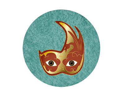 Carnival Mask | App launcher icon artwork graphics icon icon design mobile print ui uiux vector web