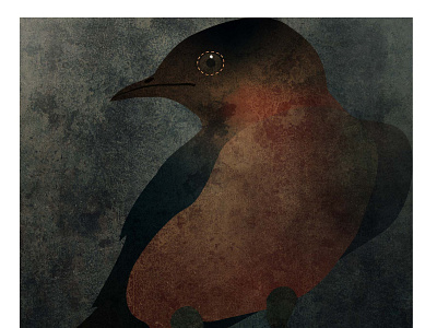 Little Brown Bird birds colorful design illustration print vector