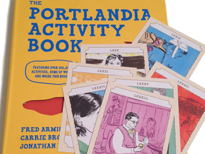Portlandia Activity Book illustration limited color portlandia punk punx tarot watercolor