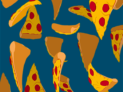 Pizza PARTY 2d animation gif illustration loop motion design pizza