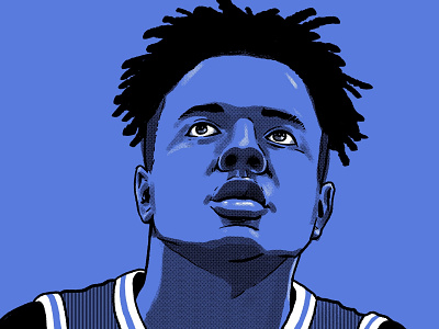 Markelle Fultz portrait editorial illustration illustraiton portrait illustration