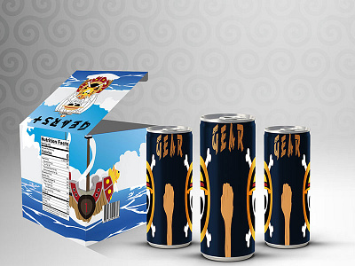 Energy Drink Design inspired by One Piece anime box mockup one piece template